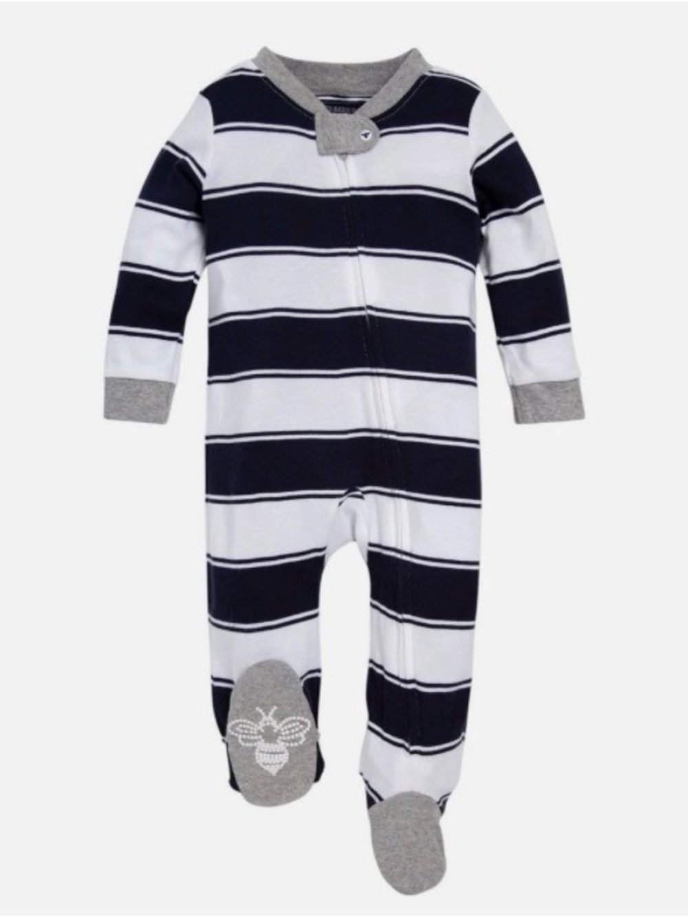 Brand new with tags! Striped Navy & White Footed One-Piece - Kids